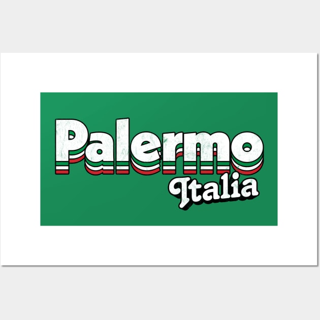 Palermo, Italia / Retro Italian Region Design Wall Art by DankFutura